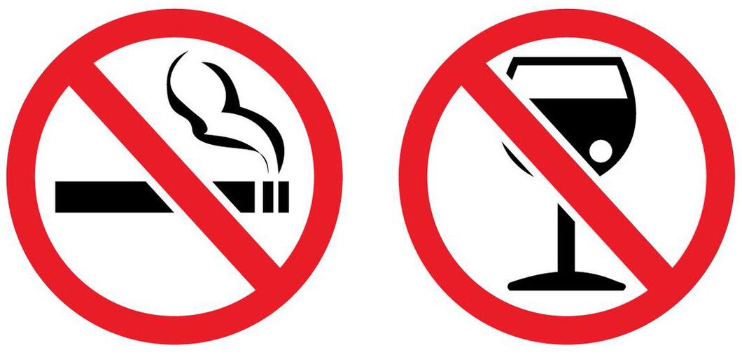 Pro rinoplastiku musíte přestat kouřit a alkohol